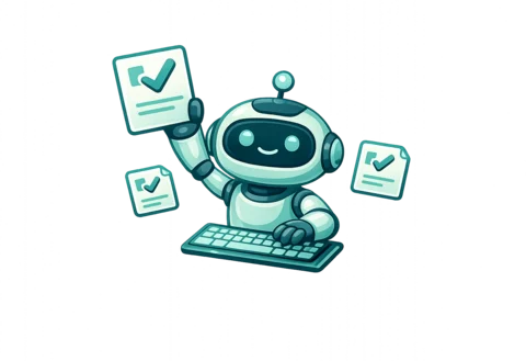 Illustratie: AI-assistent werkt documenten af en vinkt taken af
